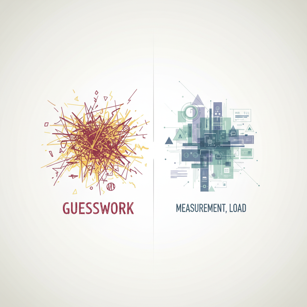 對比基於意志力的盲目訓練與基於科學數據的精確負荷控制。