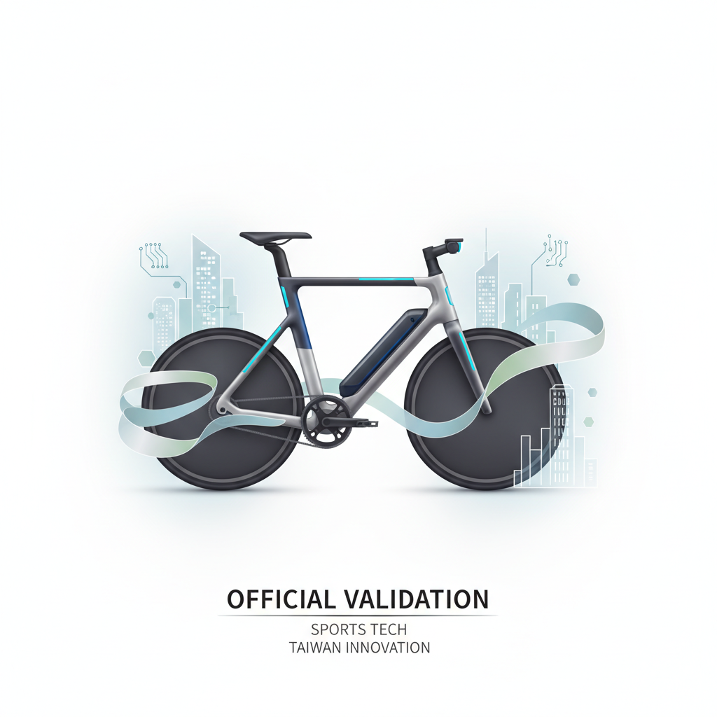 ATTRAKBIKE 獲台北市長親身體驗:台灣運動科技的卓越證明與官方肯定 ATTRAKBIKE 智慧自行車獲得官方親自體驗與肯定的高質感數位插畫。