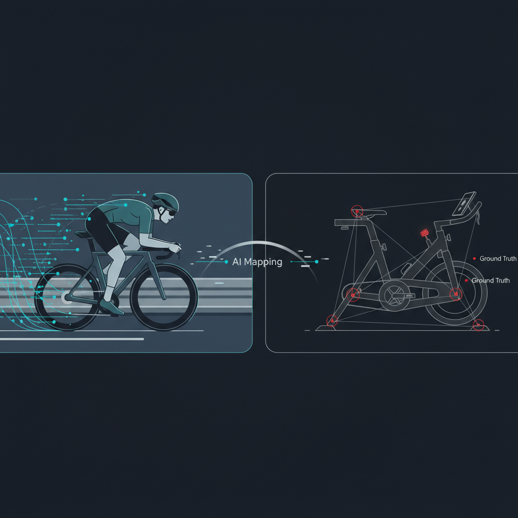 AI單車參數映射，將戶外動態數據轉移到室內訓練台