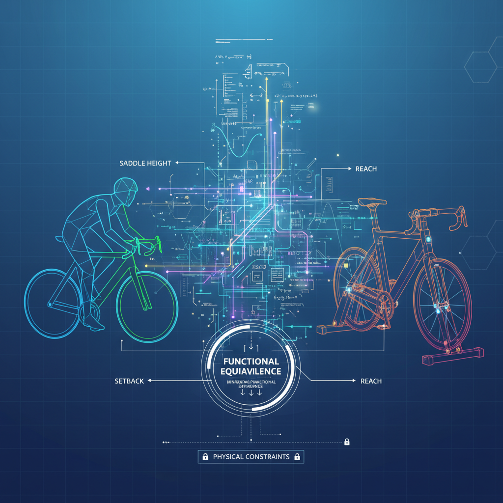 幾何優化與功能等效：AI單車設定參數映射