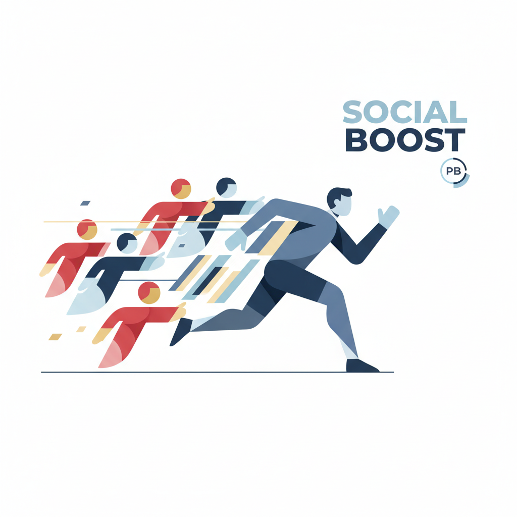 突破次元壁!「艾倫戴爾」聖誕路跑:當運動員遇上數百位送祝福的聖誕老人 一名跑者在訓練中,周圍環繞著抽象的運動數據軌跡和代表群體力量的能量波,強調社會促進效應。